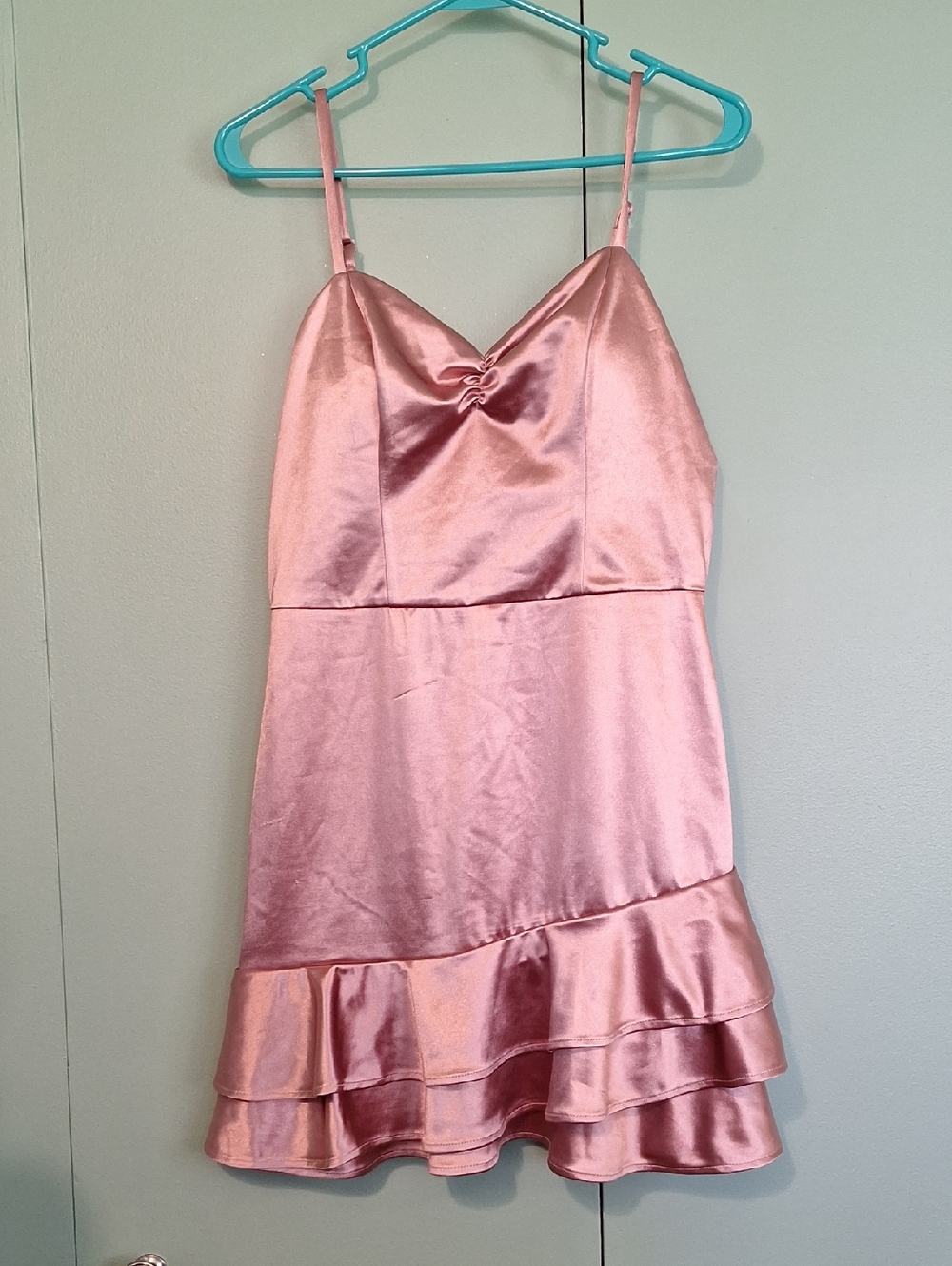 Nwt By & By Pink Shiny Skater Dress Size 9